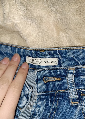 Defacto Düğmeli Mavi Salaş Kadın Midi Jean