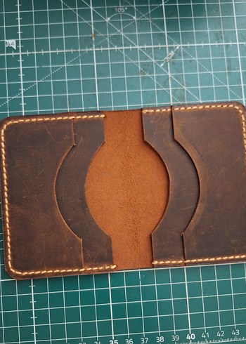 Koyu Kahverengi Minimalist Erkek Cüzdanı - Görsel 7