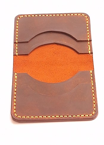 Koyu Kahverengi Minimalist Erkek Cüzdanı - Görsel 4