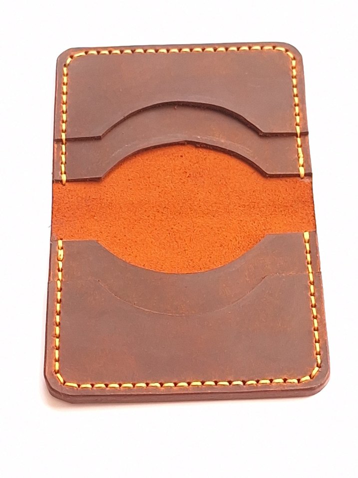 Koyu Kahverengi Minimalist Erkek Cüzdanı - Görsel 4