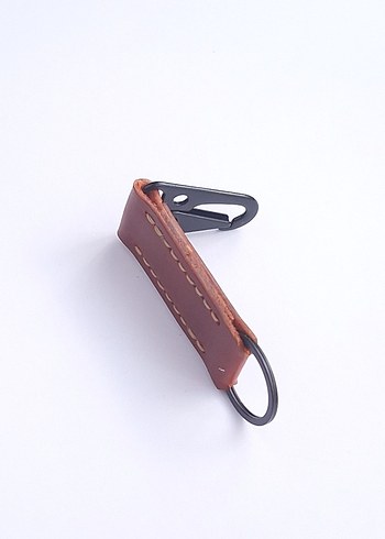 Hakiki Deri Anahtarlık Karabina Askılı - Görsel 3