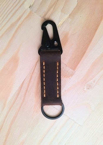 Kahverengi Hakiki Deri Erkek Anahtarlık - Görsel 2