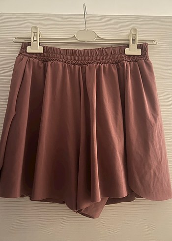 Pilili Şortlu Mini Etek