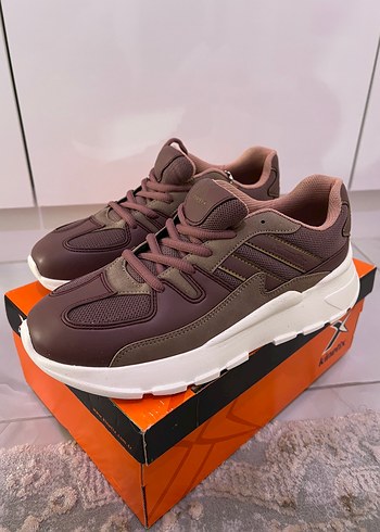 38 Beden Mor bağcıklı, mor - pudra renkli spor ayakkabı