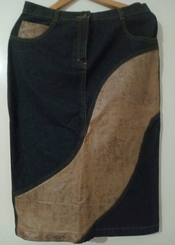 Diğer Denim Midi Etek