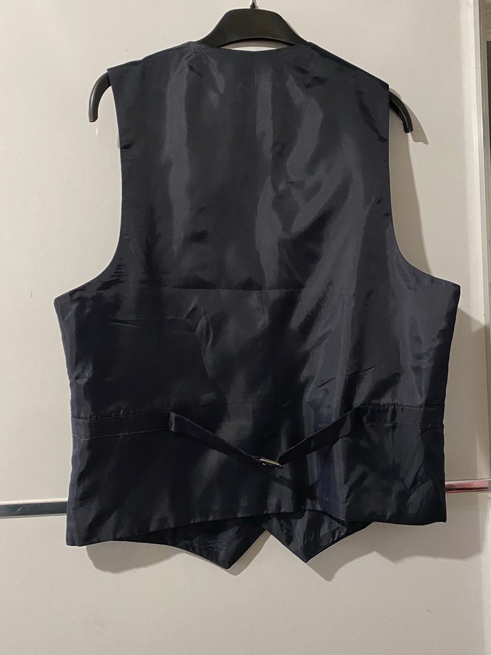 Düğmeli Lacivert Erkek Yelek - Görsel 2