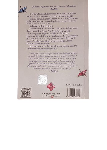 Sadako ve Kağıttan Bin Turna Kuşu - Eleanor Coerr - Görsel 2