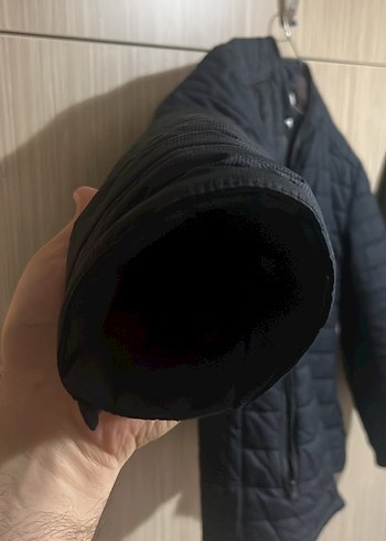 Erkek Lacivert Fermuarlı Günlük Mont - Görsel 4