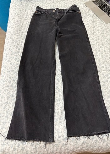 Antrasit Midi Boy Bol Kesim Pull&Bear Kadın Kot Pantolon