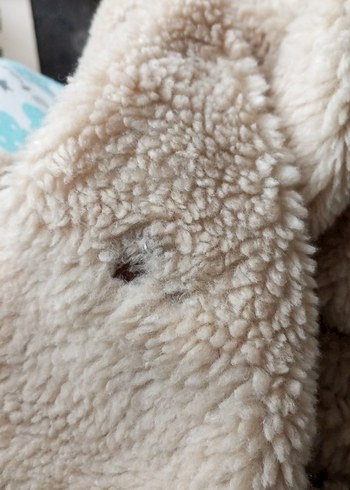 Kadın Bej Peluş Fermuarlı Ceket - Görsel 6