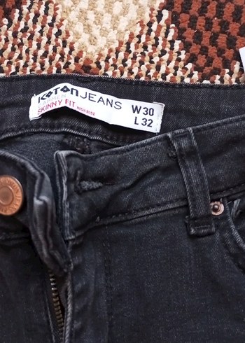 Kadın Regular Fit Koyu Kahverengi Denim Pantolon - Görsel 2