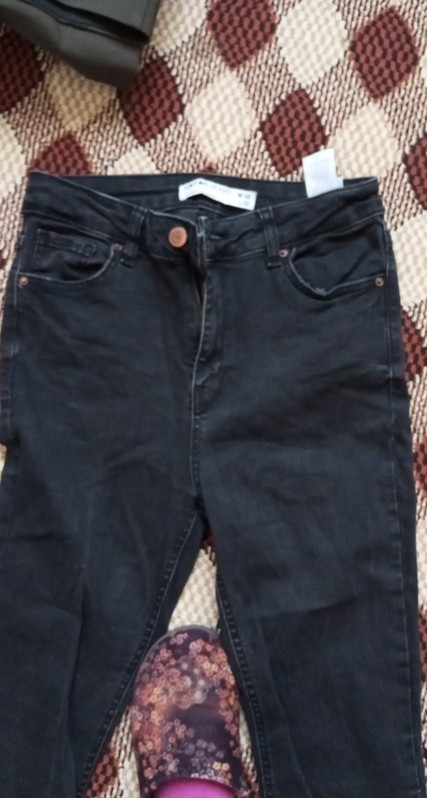 Kadın Regular Fit Koyu Kahverengi Denim Pantolon - Görsel 3