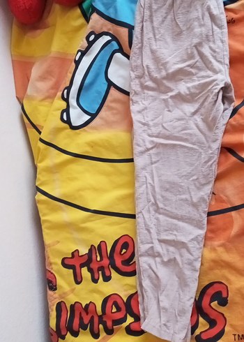 Bej Rahat Kesim Keten Kadın Pantolon - Görsel 2