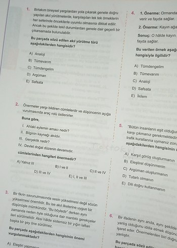 TYT Felsefe test kitabı ve fasikül-TESTOKUL