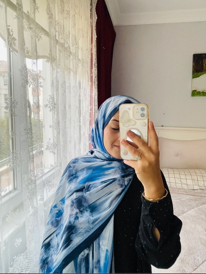 Kadın Çok Renkli Pliseli Suni Kumaş Şal - Görsel 2