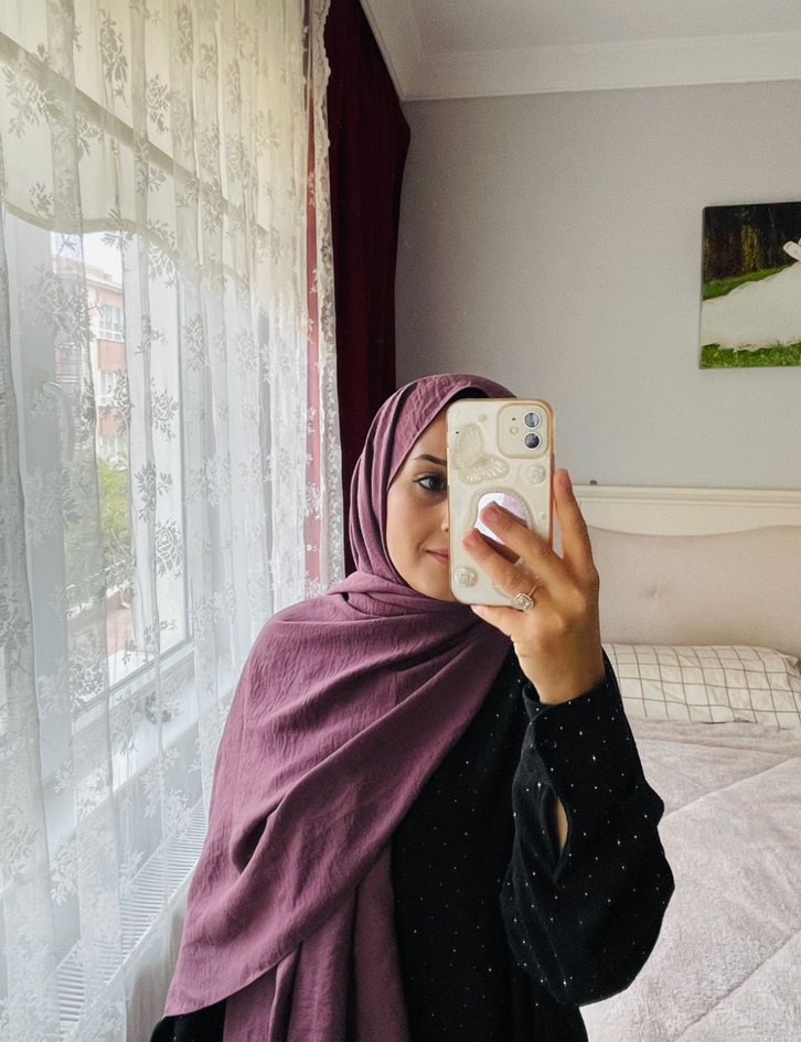 Kadın Çok Renkli Pliseli Suni Kumaş Şal - Görsel 3