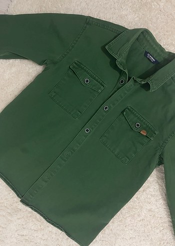 Düğmeli Yeşil Erkek Çocuk Ceket - Görsel 3