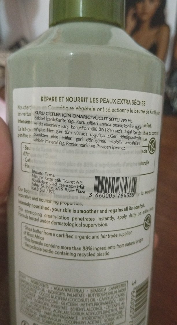 Yves Rocher Shea Yağlı Onarıcı Vücut Losyonu 390 ml - Görsel 4