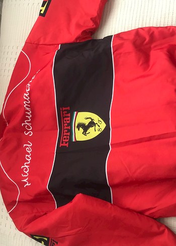 Diğer Kırmızı Ferrari Baskılı ceket Kadın erkek