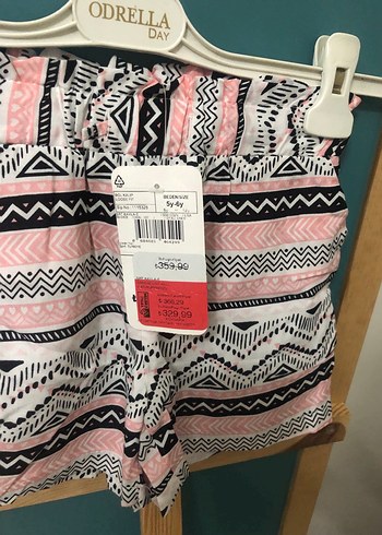 Pembe Bohem Desenli Mini Şort - Görsel 2