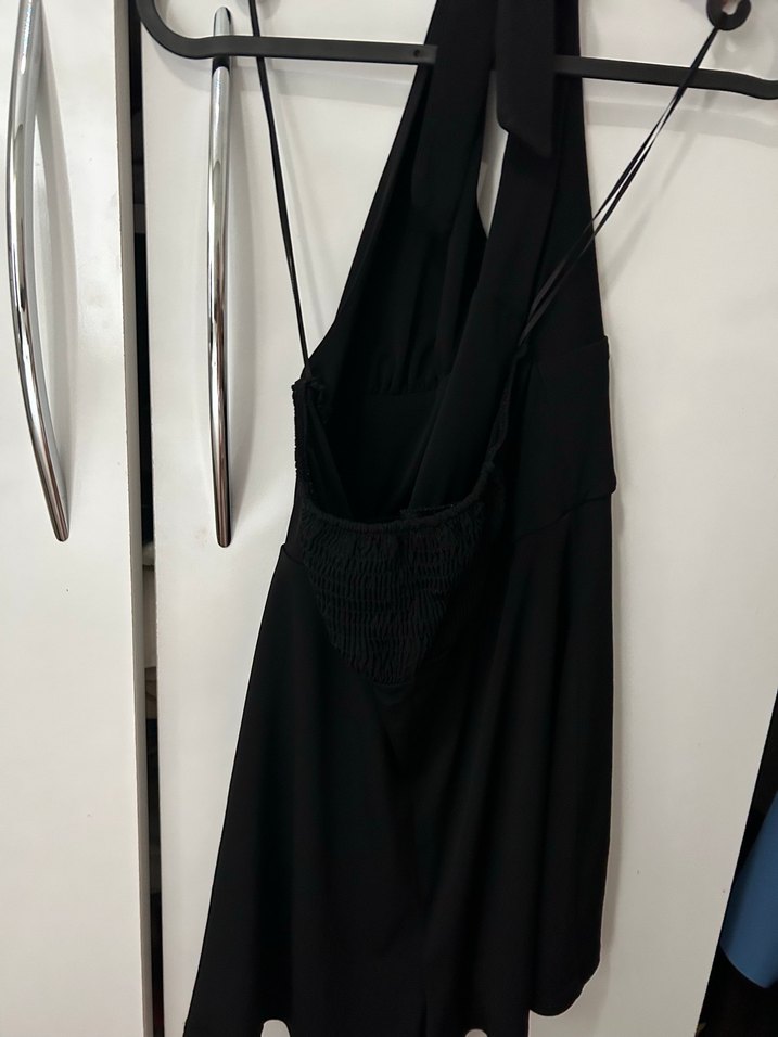 Siyah Şort Tulum - Görsel 2