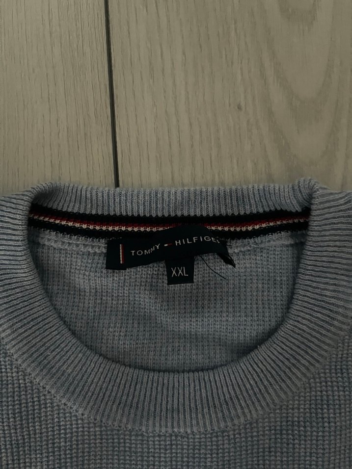 Mavi Uzun Kollu Triko Sweatshirt - Görsel 2