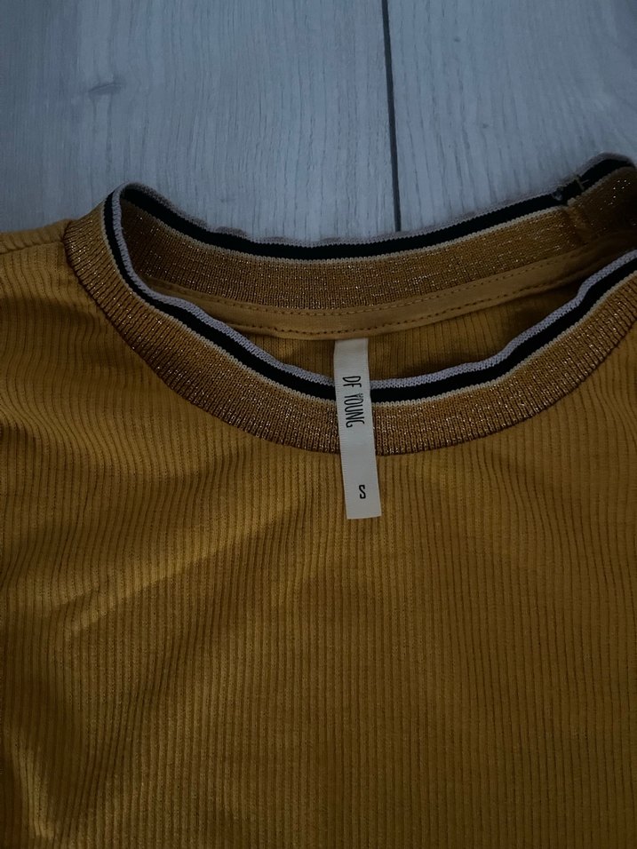 Uzun Kollu sarı Kadın Sweatshirt - Görsel 2