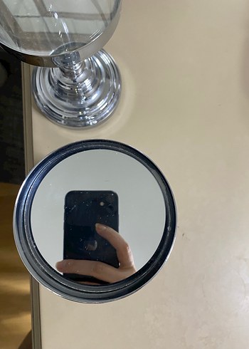Diğer Gri Beyaz Kristal Detaylı Mumluk