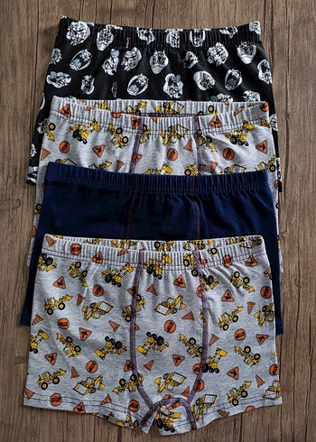 Erkek Çocuk Renkli Boxer Seti
