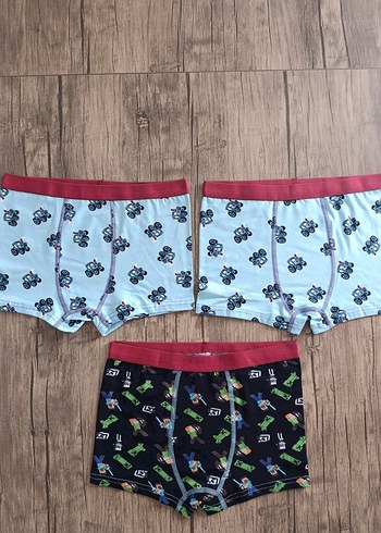 Diğer Erkek Çocuk Renkli Boxer Seti