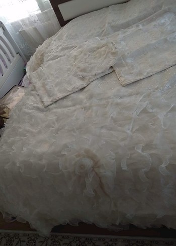 Beyaz Düz Yatak Örtüsü - Görsel 2