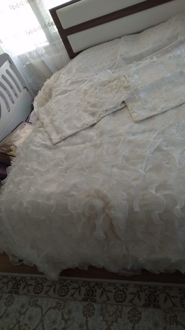 Beyaz Düz Yatak Örtüsü - Görsel 3