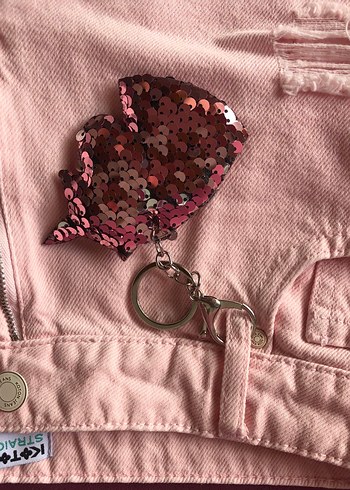 Pembe kot Short - Görsel 2