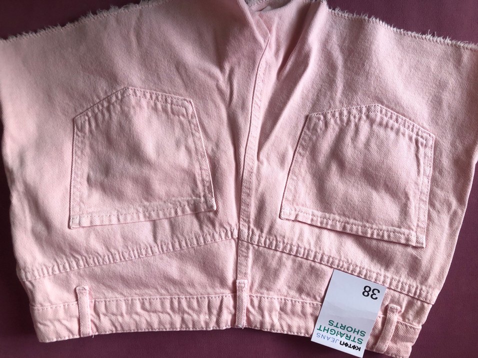 Pembe kot Short - Görsel 3