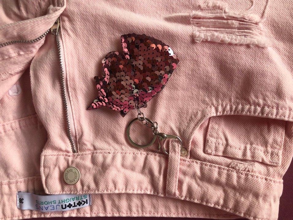 Pembe kot Short - Görsel 2