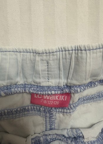 10 Yaş Beden Kız Çocuk Gri Düğmeli Denim Şort