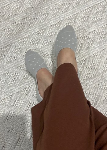 Mango Gri Stiletto Topuklu Kadın Babet
