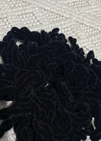 Siyah Triko Fırfırlı Gotik Saç Aksesuarı