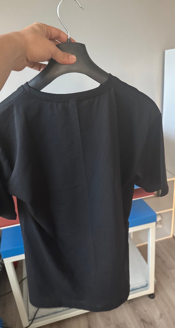 Siyah Baskılı Erkek Tişört - Görsel 2