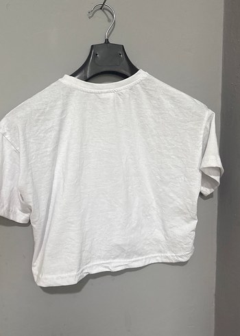 Diğer Beyaz Mini Baskılı Pamuk Crop