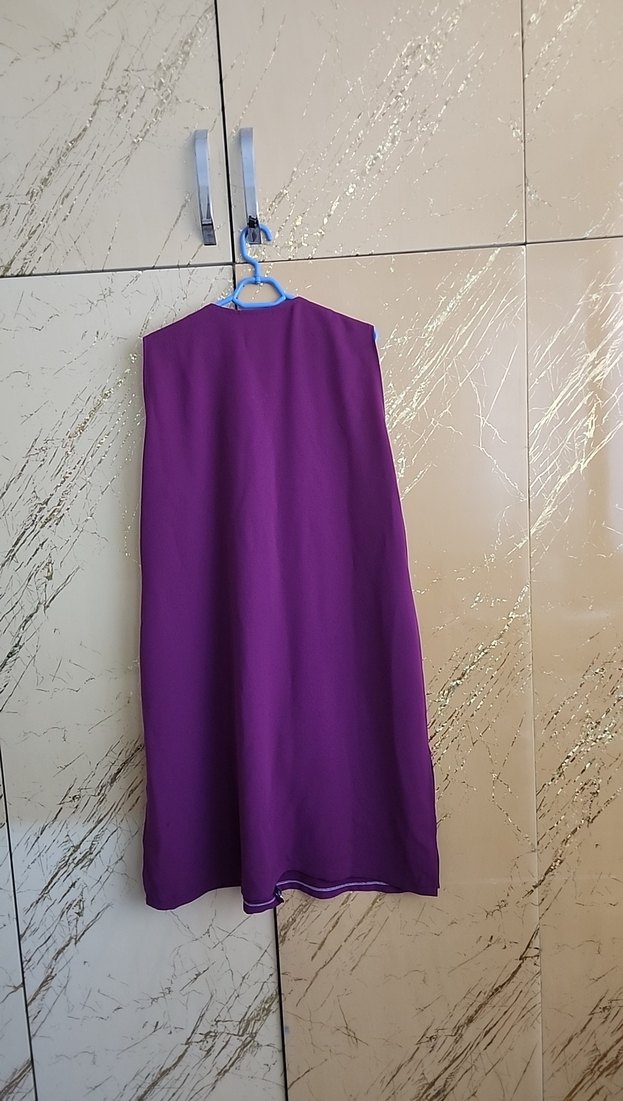 Mor Uzun Kollu Kadın Yelek - Görsel 2