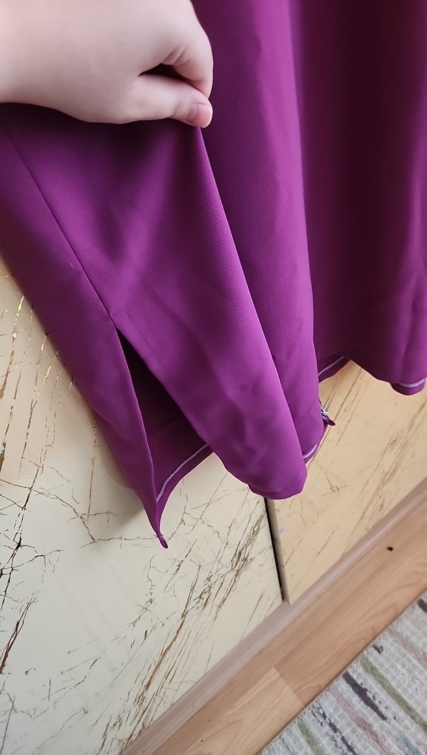 Mor Uzun Kollu Kadın Yelek - Görsel 4