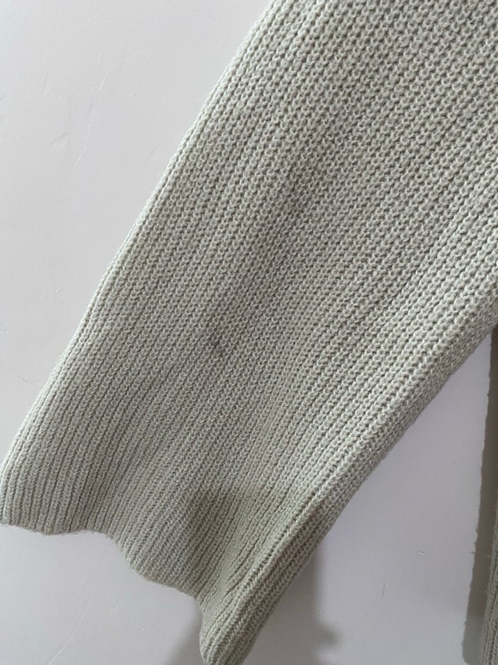 Bej Kadın Boğazlı Örgü Kazak - Görsel 3