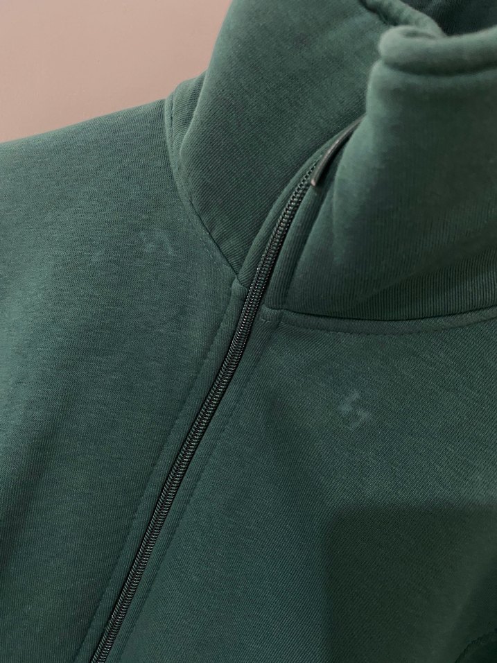 Kadın Yeşil Fermuarlı Yükse yaka TAKIM - Görsel 5