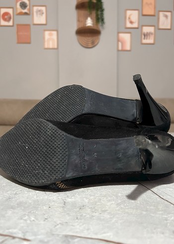 Diğer Siyah Süet Stiletto Topuklu Kadın Bot