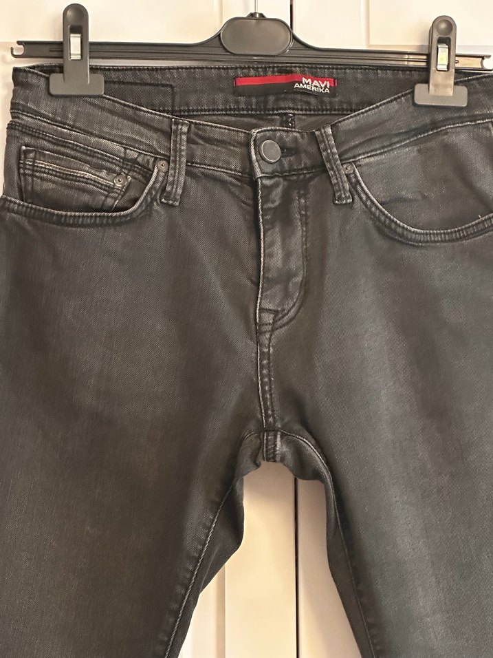 Mavi Jeans Gri-Füme Skinny Fit Jean - Görsel 4