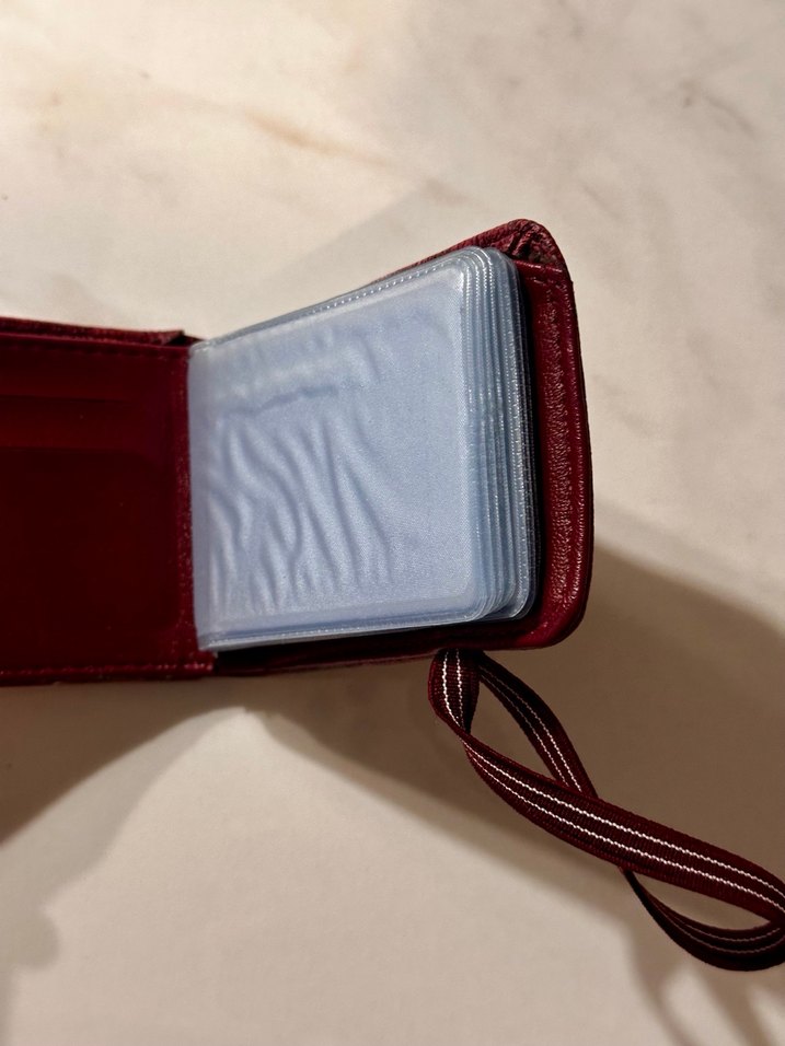 Bordo Kadın Kartlık Elastik Bantlı - Görsel 4