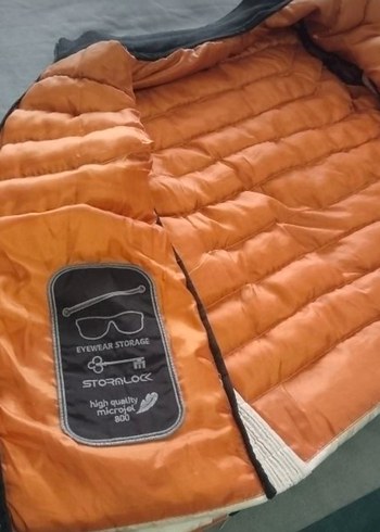 Erkek Beyaz Fermuarlı Midi Mont - Görsel 3