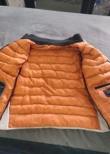 Erkek Beyaz Fermuarlı Midi Mont - Görsel 5