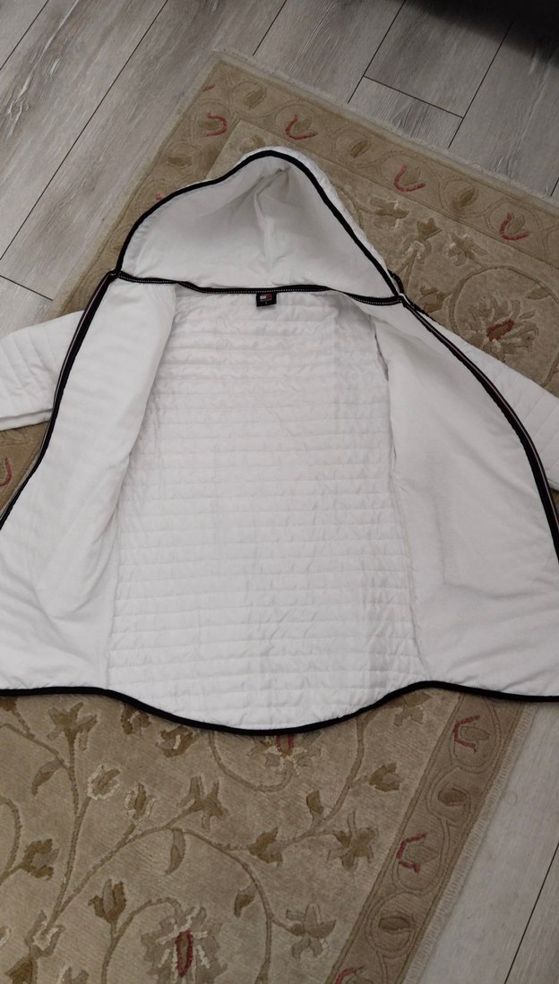 Kapüşonlu ince  Kadın Kışlık Mont - Görsel 5